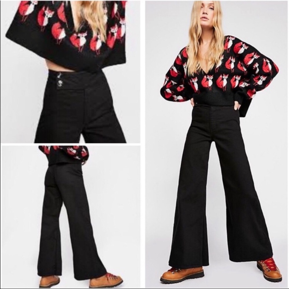 Free people youth quake Bellbottom pants size 26